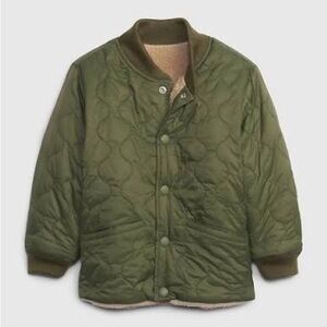 NWT | GAP Kids Olive Green Quilted Puffer Jacket